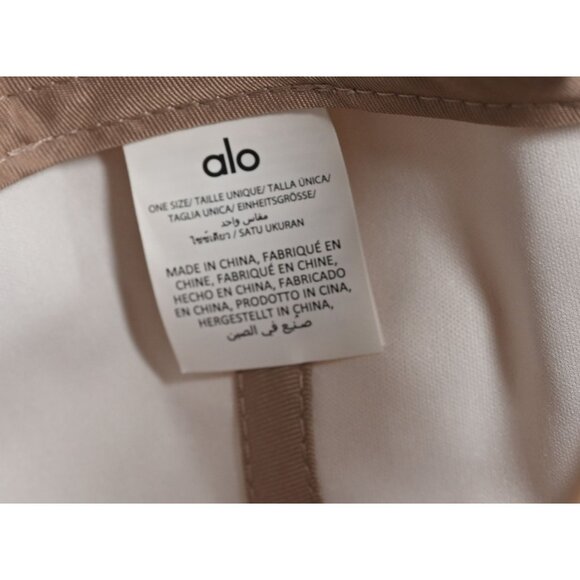 ALO Yoga Satin Off-Duty Cap in Taupe Satin - Picture 6 of 6